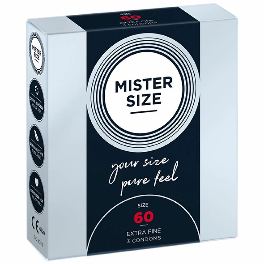Wo ist günstig Kaufen-Mister Size - 60 mm Condoms 3 Pieces. Mister Size - 60 mm Condoms 3 Pieces <![CDATA[MISTER SIZE is the ideal companion for your sensitive, elegant penis. Working together you will create wonderful moments of great ecstasy. You really don't need a mighty b