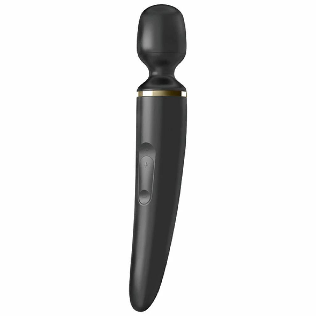 Wand Vibration günstig Kaufen-Satisfyer - Wand-Er Women Black. Satisfyer - Wand-Er Women Black <![CDATA[Wand-er Woman Seductive massages in XXL format. - Stimulating full-body massage - Impressive XXL size - 50 vibration combinations - Whisper mode - Waterproof to rating IPX7 - Body-f