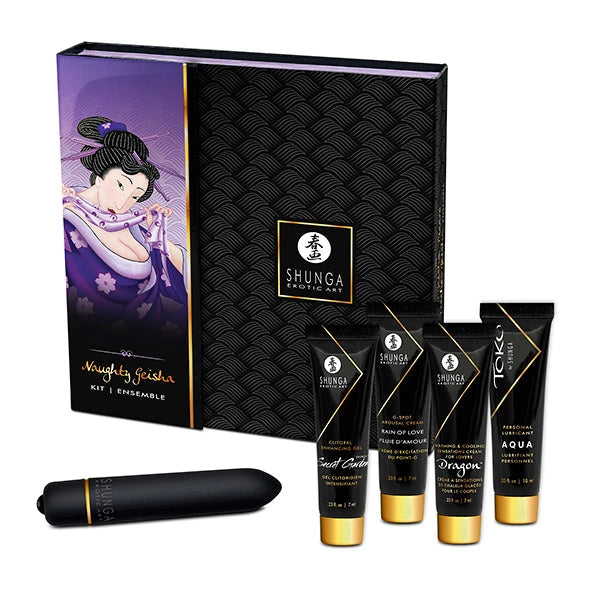 CD R günstig Kaufen-Shunga - Naughty Geisha Kit. Shunga - Naughty Geisha Kit <![CDATA[Explore your Naughty Side. This collection of miniature products will help you explore and break all taboos. Nothing surpasses the desire to discover the lust of flesh by yourself or with y