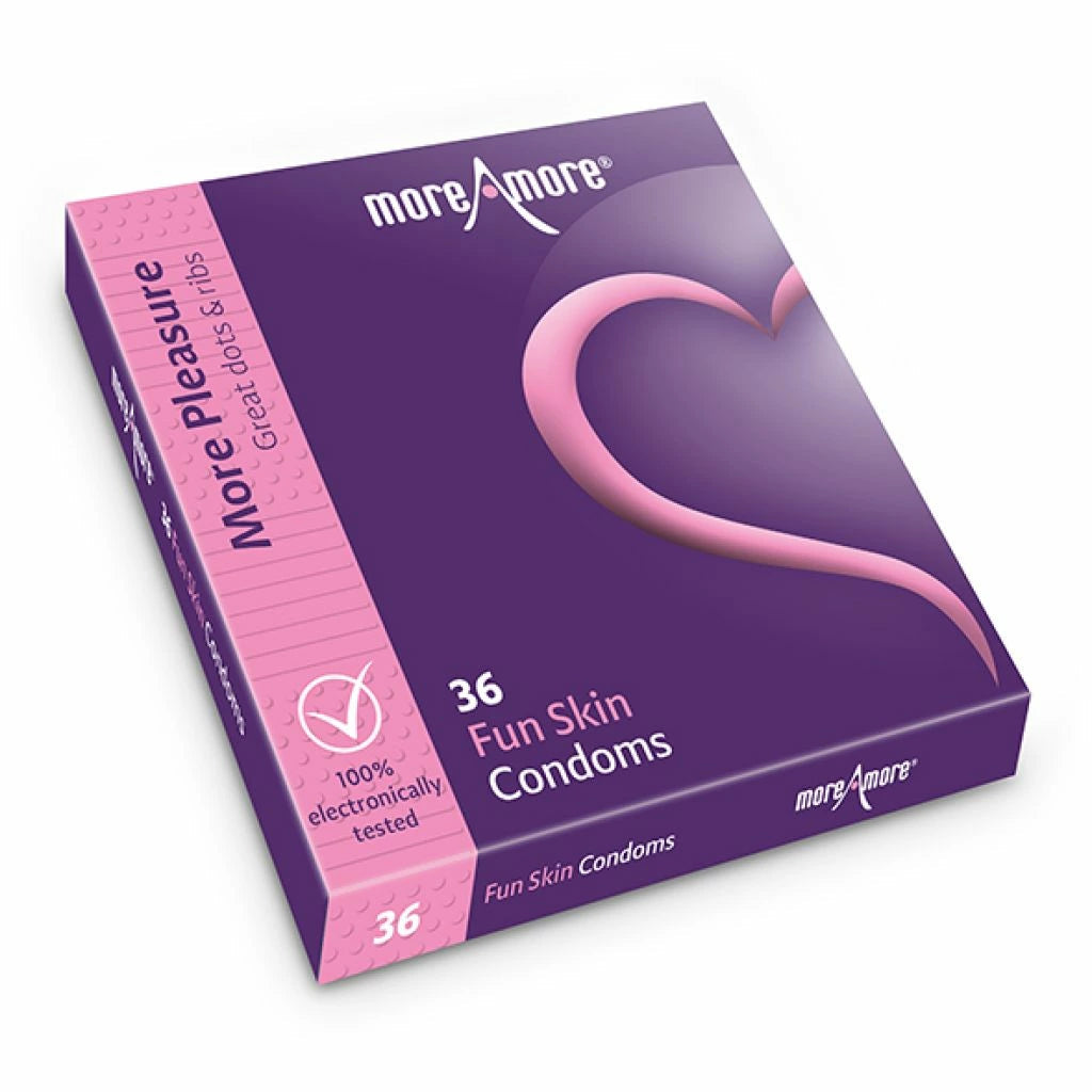 You Do günstig Kaufen-MoreAmore - Fun Skin Condoms 36 pcs. MoreAmore - Fun Skin Condoms 36 pcs <![CDATA[Maximum pleasure for both of you! Fun Skin condoms will boost your sex life due to very outstanding dots and ribs design. Fun Skin condoms have a unique and special patented