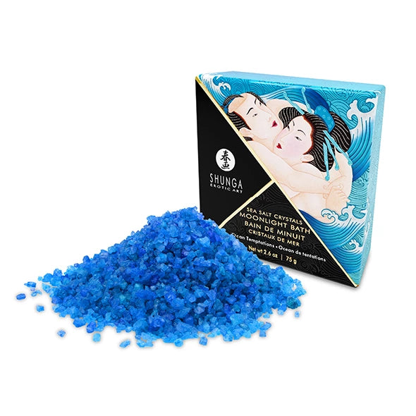 TC WI günstig Kaufen-Shunga - Bath Salts Ocean Temptations 75g. Shunga - Bath Salts Ocean Temptations 75g <![CDATA[Sky blue water salted with crystals from the Dead Sea, bubbles of velvet offered in an exotic shell, an aphrodisiac fragrance and a candle to match your mood... 