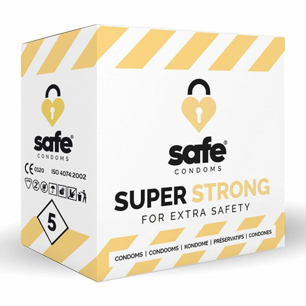 and Comfortable günstig Kaufen-Safe - Super Strong Condoms 5 pcs. Safe - Super Strong Condoms 5 pcs <![CDATA[Safe Condoms are made of a very high quality of latex with a comfortable fit, which are available in various types and sizes. Strong condoms for extra safety. Suitable for anal 