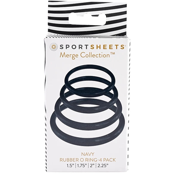 Collection and günstig Kaufen-Sportsheets - Navy O Ring-4 Pack. Sportsheets - Navy O Ring-4 Pack <![CDATA[The Sportsheets® Merge Collection® RUBBER O RINGS 4-PACK are firm yet stretchy, latex-free rings in sizes 1.5, 1.75, 2 and 2.25 inches, giving you choices to personalize the ide