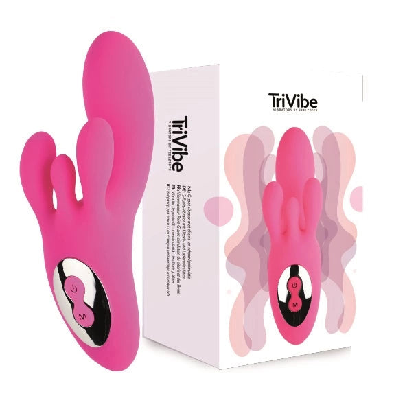 with all günstig Kaufen-FeelzToys - TriVibe Pink. FeelzToys - TriVibe Pink <![CDATA[G-spot vibrator with clitoral and labia stimulation. FeelzToys presents the TriVibe, a unique vibrator shaped to stimulate the female pleasure organ from all sides, including her G-spot. Not ever