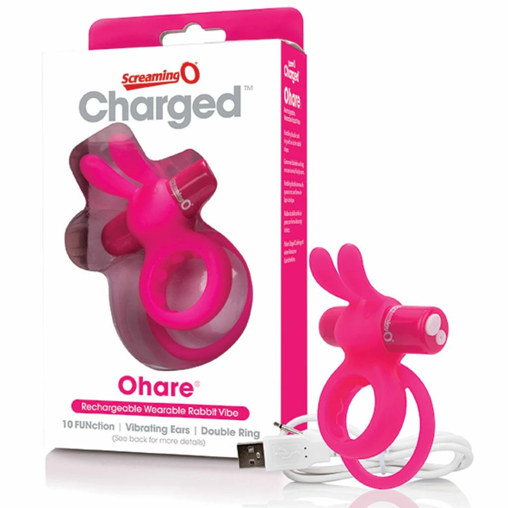 You Are günstig Kaufen-The Screaming O - Charged Ohare Pink. The Screaming O - Charged Ohare Pink <![CDATA[Transform your partner into your favorite rabbit vibe with the Charged Ohare, a unique rechargeable double cock ring shaped like the iconic sex toy enjoyed and adored by w