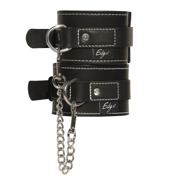 kl 5  günstig Kaufen-Sportsheets - Edge Leather Wrist Restraints. Sportsheets - Edge Leather Wrist Restraints <![CDATA[- Cowhide leather - Nickel free hardware - Handcrafted in the USA - Buckle closure - Adjusts from 22,8 cm to 35,5 cm - Removable metal tether - Ingredients: 