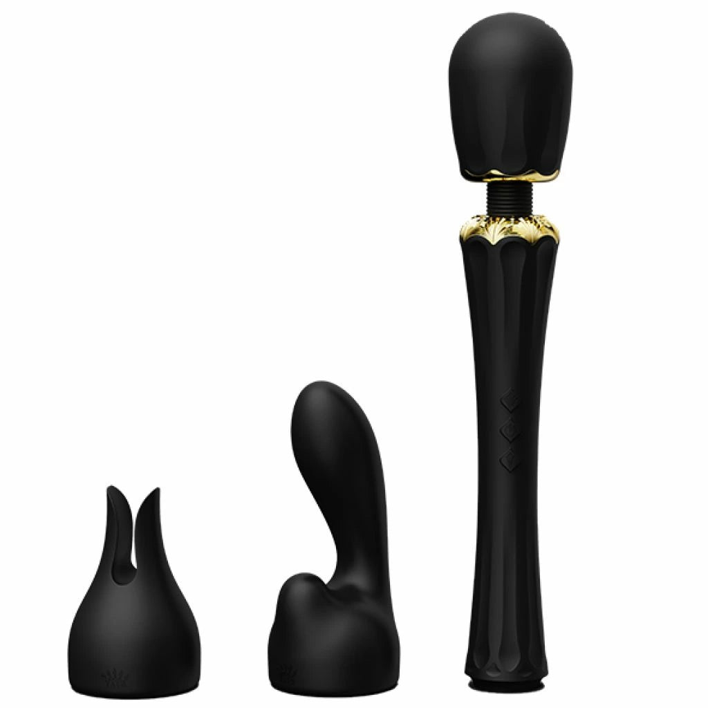 MIG AT günstig Kaufen-Zalo - Kyro Obsidian Black. Zalo - Kyro Obsidian Black <![CDATA[Kyro wand massager features a design inspired by the scepter of mighty Egyptian pharaohs. Conveying royalty and power both aesthetically and functionally, Kyro features ZALO's innovative Dire