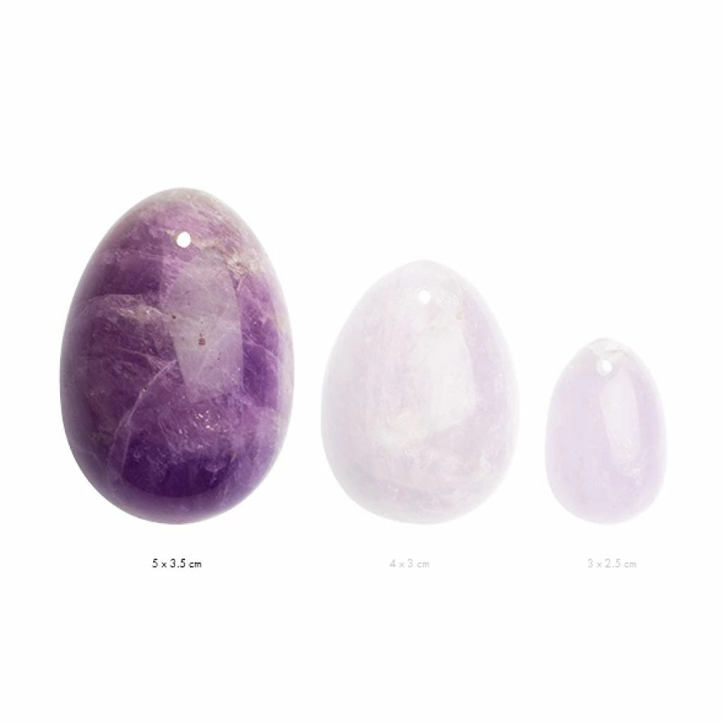 MET YOUR günstig Kaufen-La Gemmes - Yoni Egg Pure Amethyst L. La Gemmes - Yoni Egg Pure Amethyst L <![CDATA[Wear this yoni egg as a piece of jewelry around your neck, in your pocket, in your bra or as a pelvic floor muscle trainer in your vagina. A yoni egg was originally intend