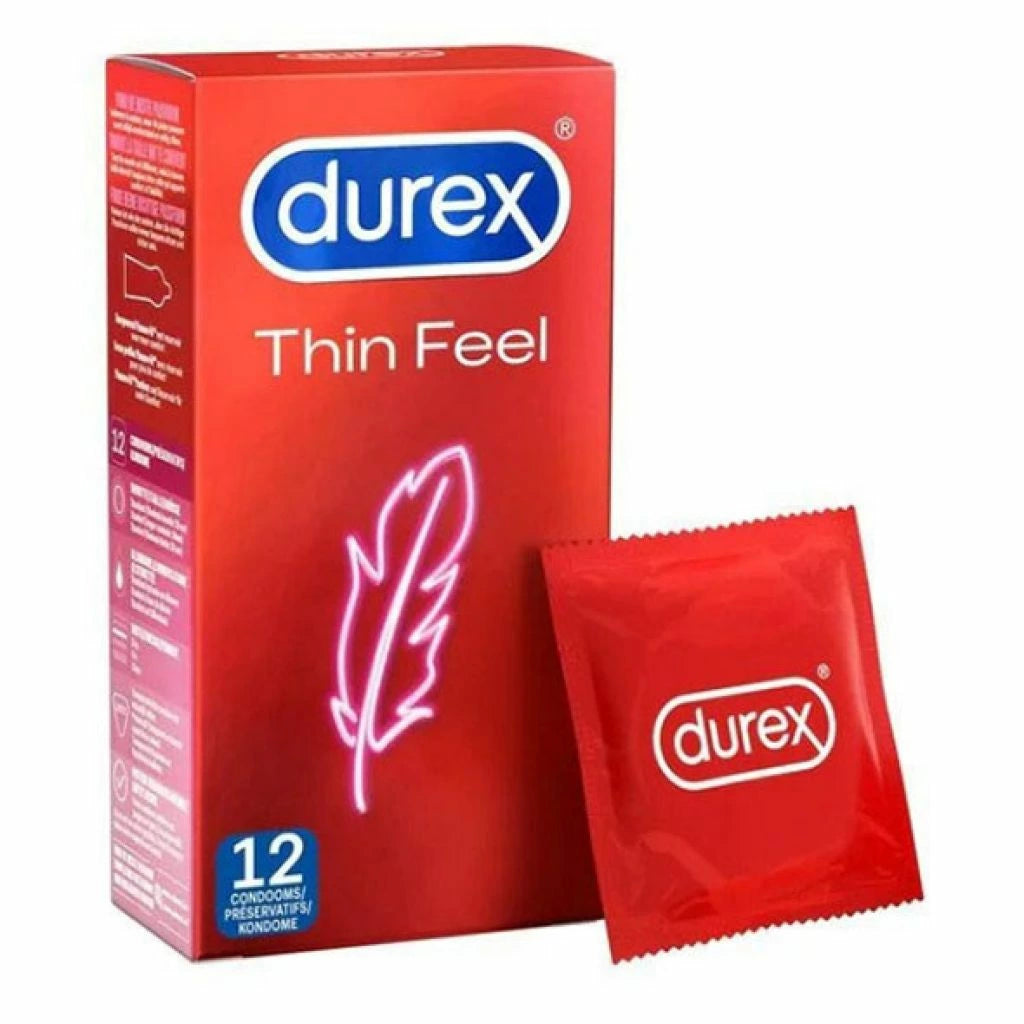 In Your günstig Kaufen-Durex - Thin Feel Condoms 12 pcs. Durex - Thin Feel Condoms 12 pcs <![CDATA[Add a new life to your sexy time with Durex Thin Feel Condoms. They are only 0.055mm thick and give the real feeling of skin-to-skin contact, strengthening the bond with your part