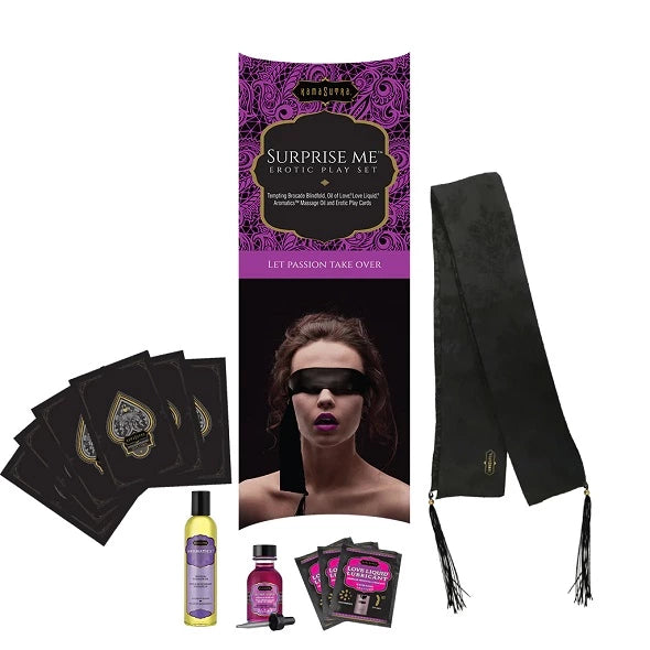 Of S  günstig Kaufen-Kama Sutra - Playset Surprise Me. Kama Sutra - Playset Surprise Me <![CDATA[LIMITED EDITION - Erotic play set. Content: tempting brocade blindfold, Oil of Love, Love Liquid, Aromatics massage oil and erotic play cards.]]>. 