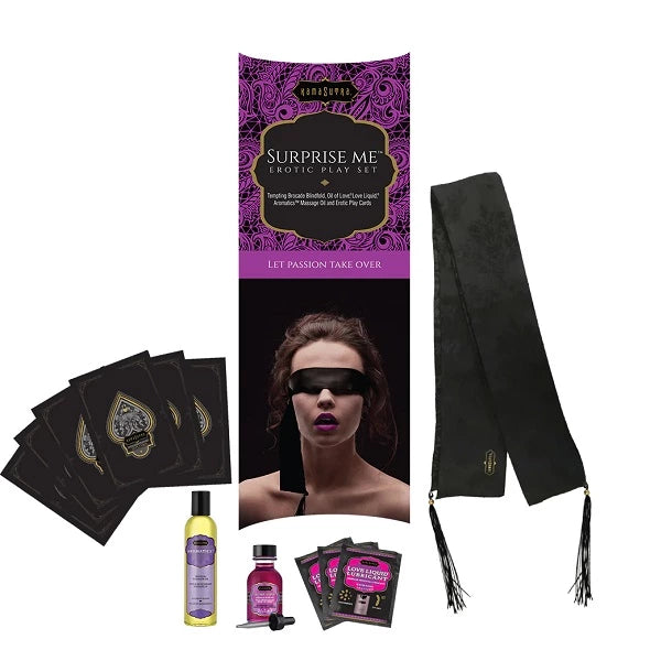 Car Set günstig Kaufen-Kama Sutra - Playset Surprise Me. Kama Sutra - Playset Surprise Me <![CDATA[LIMITED EDITION - Erotic play set. Content: tempting brocade blindfold, Oil of Love, Love Liquid, Aromatics massage oil and erotic play cards.]]>. 