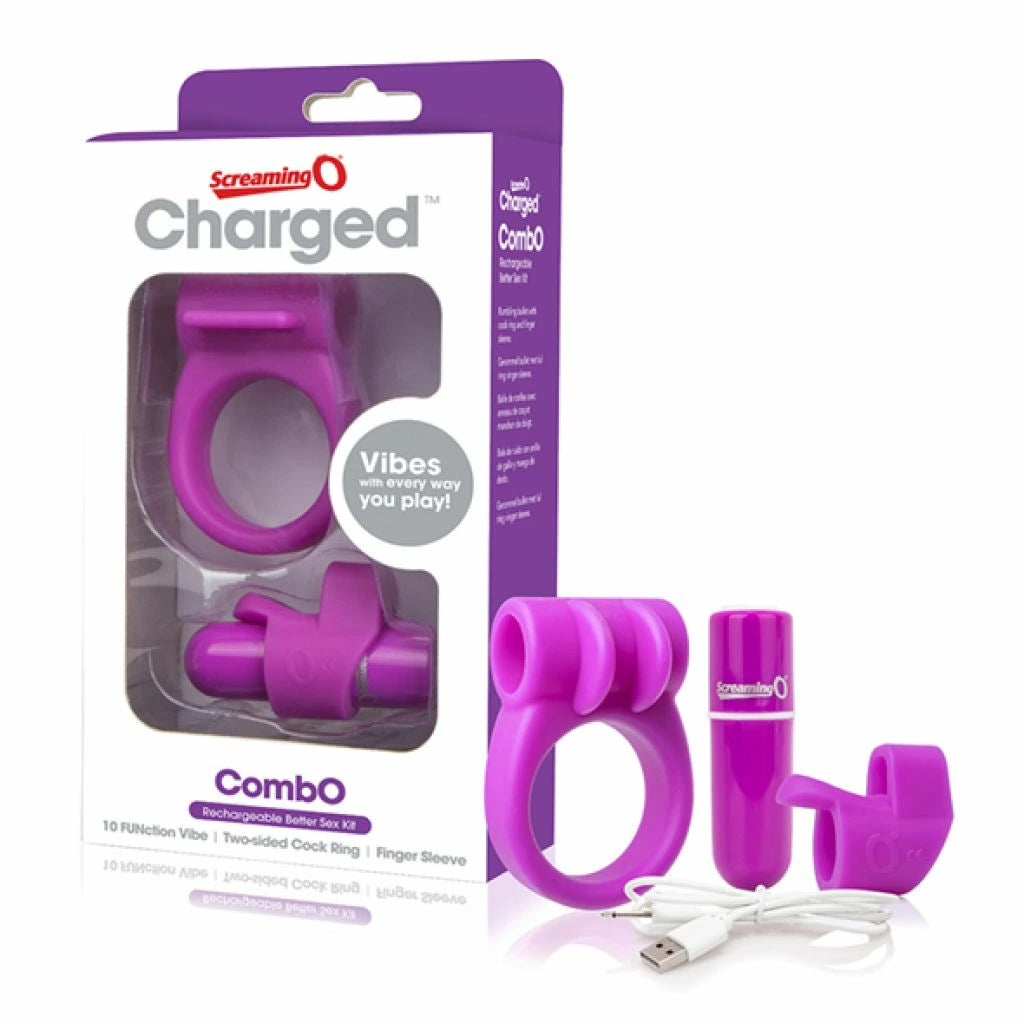 Mate X günstig Kaufen-The Screaming O - Charged CombO Kit #1 Purple. The Screaming O - Charged CombO Kit #1 Purple <![CDATA[Charged CombO Kit #1 is an all-in-one pleasure kit that makes it easy to explore top-rated rechargeable sex toys made of body-safe materials at one affor