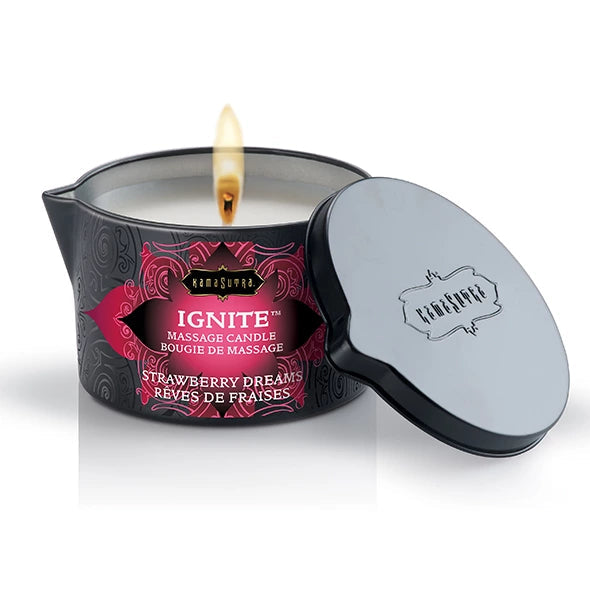 hi w  günstig Kaufen-Kama Sutra - Ignite Strawberry Dreams 170g. Kama Sutra - Ignite Strawberry Dreams 170g <![CDATA[Escape to paradise with this exotic, scented candle. The Massage Oil Candle is made with skin-conditioning Coconut Oil, Shea butter and Vitamin E, the rich for