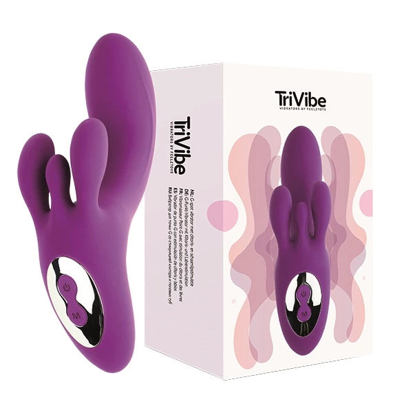 with all günstig Kaufen-FeelzToys - TriVibe Purple. FeelzToys - TriVibe Purple <![CDATA[G-spot vibrator with clitoral and labia stimulation. FeelzToys presents the TriVibe, a unique vibrator shaped to stimulate the female pleasure organ from all sides, including her G-spot. Not 