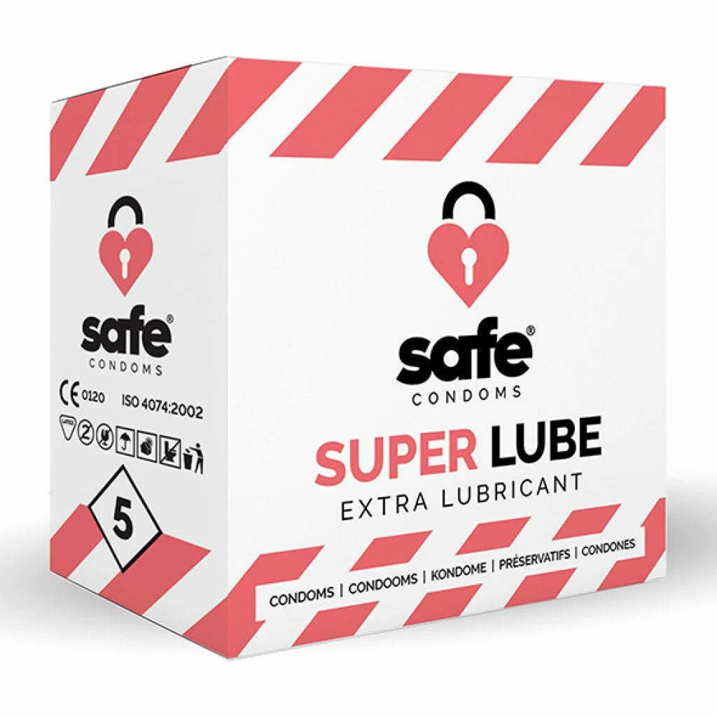 and Go günstig Kaufen-Safe - Super Lube Condoms 5 pcs. Safe - Super Lube Condoms 5 pcs <![CDATA[Safe Super Lube is a standard condom with an anatomical shape with an extra dose of lubricant. Increases sensation and pleasure; transforms sex from 'pretty good' to 'amazing'.. The