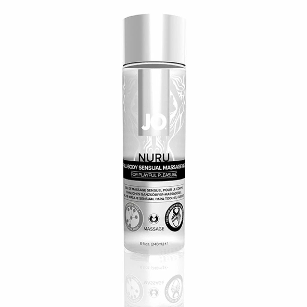 Massage gel günstig Kaufen-System JO - Nuru Massage Gel 240 ml. System JO - Nuru Massage Gel 240 ml <![CDATA[NURU is a style of sensual massage designed to increase emotional closeness and enhance connect, while creating an extremely erotic and intimate experience. JO NURU is for c