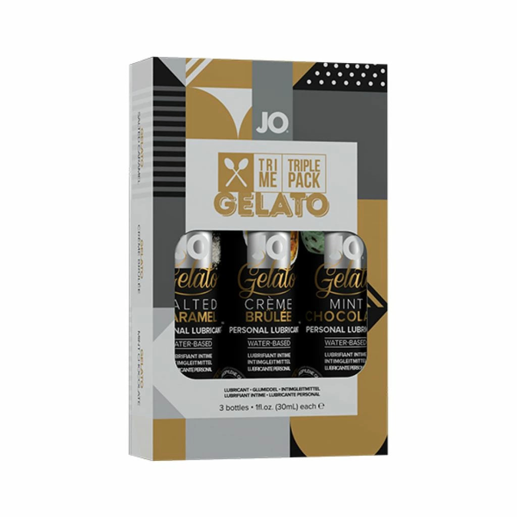 Designed günstig Kaufen-System JO - Tri Me Gelato 3 x 30 ml. System JO - Tri Me Gelato 3 x 30 ml <![CDATA[JO Gelato is a flavored water-based personal lubricant designed to enhance foreplay and comfort of intimacy. Formulated using a pure plant sourced glycerin, this product pro