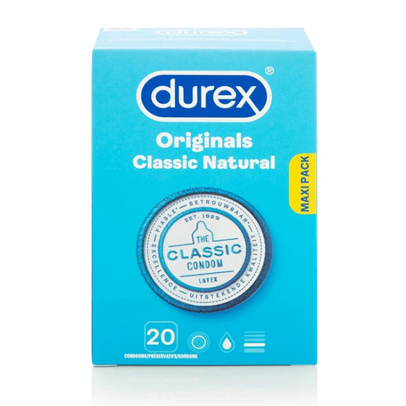 du als günstig Kaufen-Durex - Originals Classic Natural Condoms 20 pcs. Durex - Originals Classic Natural Condoms 20 pcs <![CDATA[Now easy-on, regular condoms from the brand Durex. Durex Natural easy-on condoms are now shaped to be easier to put on and to provide a better fit 