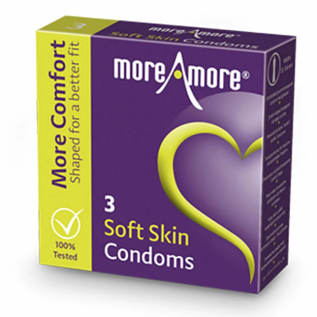 to have günstig Kaufen-MoreAmore - Soft Skin Condoms 3 pcs. MoreAmore - Soft Skin Condoms 3 pcs <![CDATA[More fun and so easy to use! Due to the special shape, Soft Skin condoms are very easy to put on and they're extra comfortable. Soft Skin condoms have special extra comforta