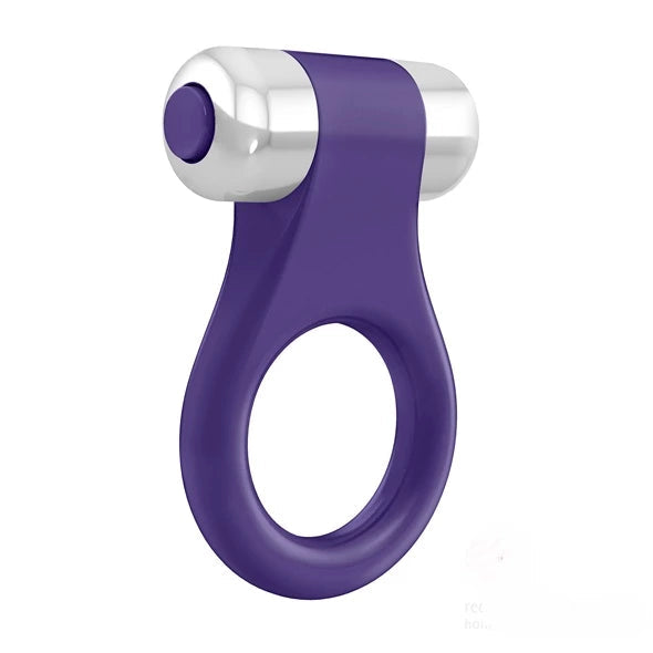 ONE X günstig Kaufen-Ovo - B1 Lilac Chrome. Ovo - B1 Lilac Chrome <![CDATA[Vibrating ring by OVO. - silicone material - lead-free - 100% body-safe materials - phthalate-free - jewelry look - rounded for comfortable use - hard surface transfers maximum vibration - colored butt