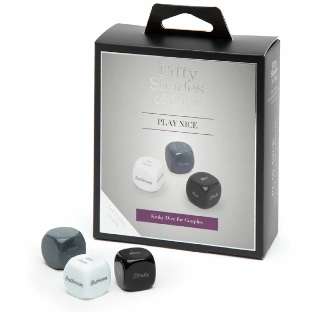 KickStart günstig Kaufen-Fifty Shades of Grey - Play Nice Role Play Dice. Fifty Shades of Grey - Play Nice Role Play Dice <![CDATA[Kickstart an evening of erotic discovery with this trio of kinky dice for couples. Inspired by the Fifty Shades trilogy, this seductive game of chanc