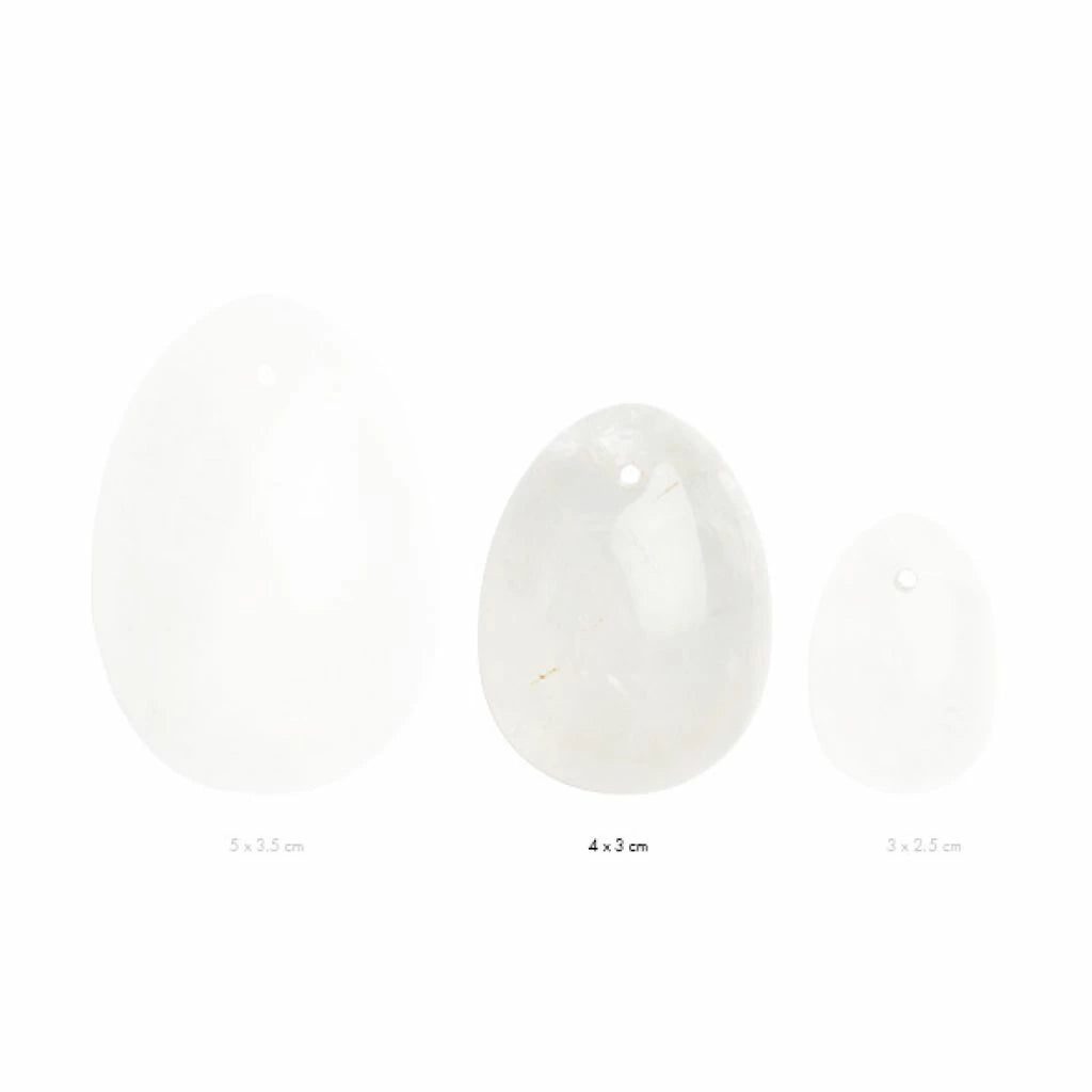 Pocket  günstig Kaufen-La Gemmes - Yoni Egg Clear Quartz M. La Gemmes - Yoni Egg Clear Quartz M <![CDATA[Wear this yoni egg as a piece of jewelry around your neck, in your pocket, in your bra or as a pelvic floor muscle trainer in your vagina. A yoni egg was originally intended