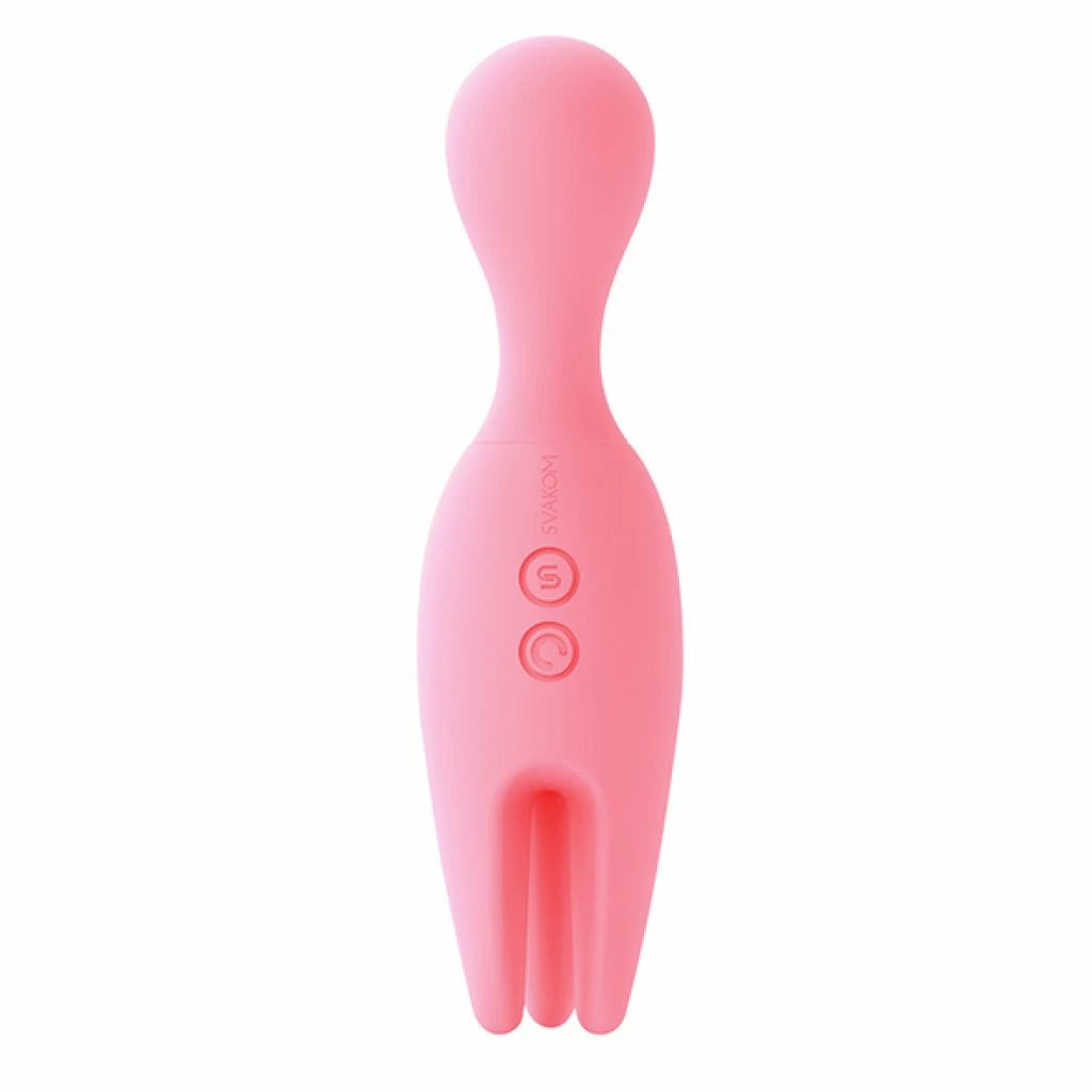 Moving Head günstig Kaufen-Svakom - Nymph Vibrator Pink. Svakom - Nymph Vibrator Pink <![CDATA[â€¢Nipples, G-spot & Clitoral Stimulations â€¢Soft Flexible Rounded Head â€¢Three soft Moving Fingers â€¢Foreplay Vibrator â€¢Great For Couples â€¢Small size, easy