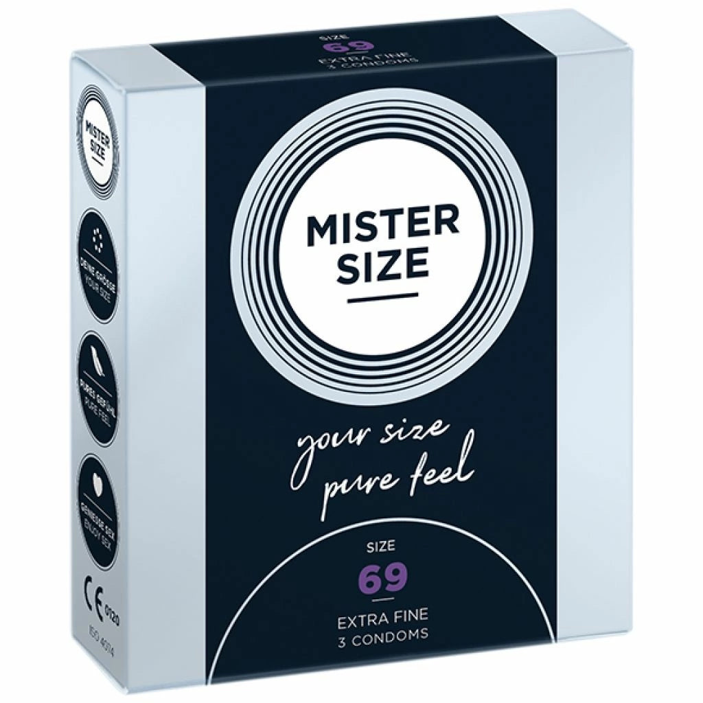 Eat The günstig Kaufen-Mister Size - 69 mm Condoms 3 Pieces. Mister Size - 69 mm Condoms 3 Pieces <![CDATA[MISTER SIZE is the ideal companion for your sensitive, elegant penis. Working together you will create wonderful moments of great ecstasy. You really don't need a mighty b