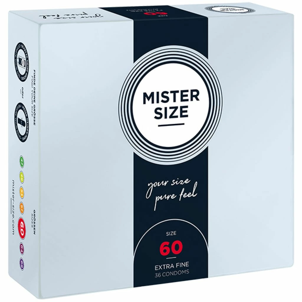 elegant günstig Kaufen-Mister Size - 60 mm Condoms 36 Pieces. Mister Size - 60 mm Condoms 36 Pieces <![CDATA[MISTER SIZE is the ideal companion for your sensitive, elegant penis. Working together you will create wonderful moments of great ecstasy. You really don't need a mighty