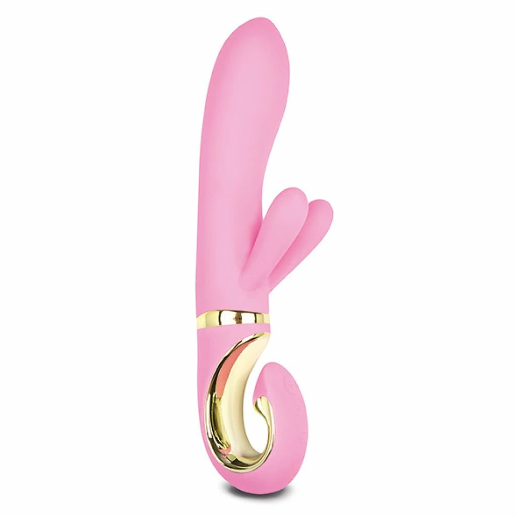 grau/pink günstig Kaufen-Gvibe - Grabbit Pink. Gvibe - Grabbit Pink <![CDATA[Can boast of 3 powerful motors, one of which is in the trunk at the tip, to stimulate the G-spot, and two motors are located in small ears, to stimulate the clitoris. Grabbit's operating time is no less 