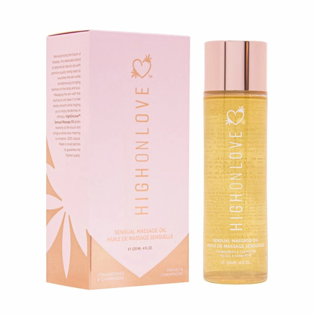 THE LOVE günstig Kaufen-HighOnLove - Massage Oil Strawberries & Champagne 120 ml. HighOnLove - Massage Oil Strawberries & Champagne 120 ml <![CDATA[Revolutionizing the future of foreplay, this delectable blend of selected all natural oils with premium quality hemp seed o
