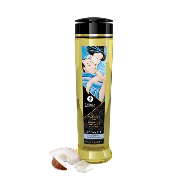 Blend a günstig Kaufen-Shunga - Massage Oil Adorable Coconut Thrills 240 ml. Shunga - Massage Oil Adorable Coconut Thrills 240 ml <![CDATA[Enjoy the pleasures of giving or receiving a sensual, erotic massage using Shunga's exclusive blend of cold-pressed oil made from almond oi