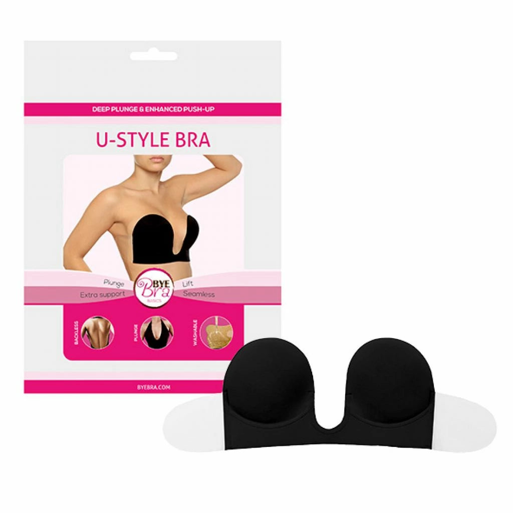 ck Black günstig Kaufen-Bye Bra - U-Style Bra Cup D Black. Bye Bra - U-Style Bra Cup D Black <![CDATA[The U-style Bra is the ultimate solution for low-cut, plunging and halter-neck clothing styles. The U-style Bra lifts and enhances your cleavage to create those deep, plunging n