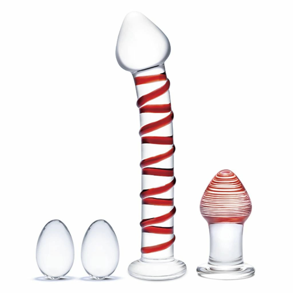 Play:1 günstig Kaufen-Glas - Mr. Swirly Set. Glas - Mr. Swirly Set <![CDATA[Ideal for either couples or solo play, the Gläs 4-Piece Mr. Swirly Set offers a variety of options for intense pleasure — from two Kegal balls to a Mr. Swirly Dildo to a 3.25” butt plug, all of wh