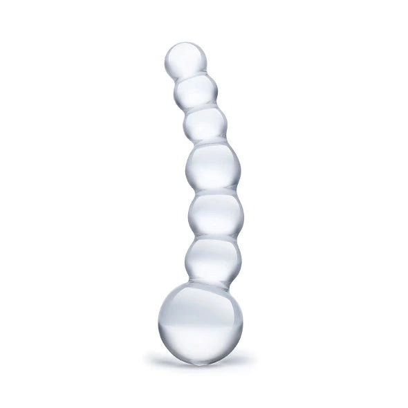 the End günstig Kaufen-Glas - Curved Beaded. Glas - Curved Beaded <![CDATA[The Curved Glass Beaded Dildo from glÃ¤s is an intricate product made of clear, dependable, and body-safe glass. It requires simple, worry free clean up and pairs well with all lubricants. Its rounded,
