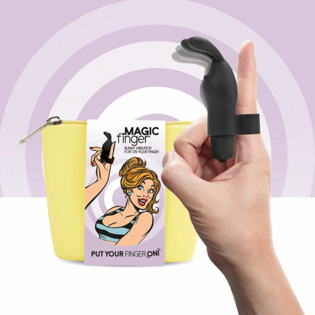 in Black günstig Kaufen-FeelzToys - Magic Finger Black. FeelzToys - Magic Finger Black <![CDATA[Transform your fingers into a playful vibrator! This Feelztoys vibrator is worn on the finger, so you can easily caress and tease your body or your partner's body. You have complete f