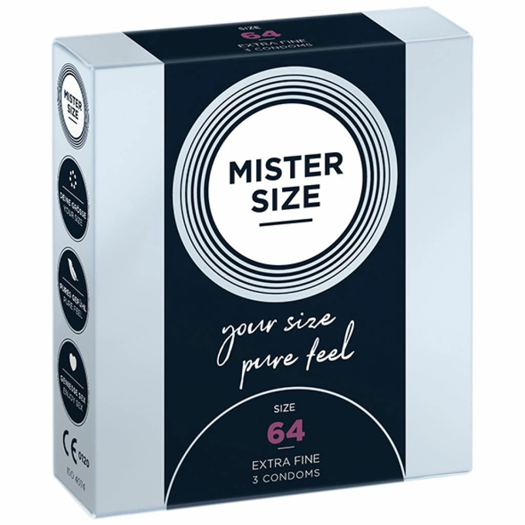 Eat The günstig Kaufen-Mister Size - 64 mm Condoms 3 Pieces. Mister Size - 64 mm Condoms 3 Pieces <![CDATA[MISTER SIZE is the ideal companion for your sensitive, elegant penis. Working together you will create wonderful moments of great ecstasy. You really don't need a mighty b
