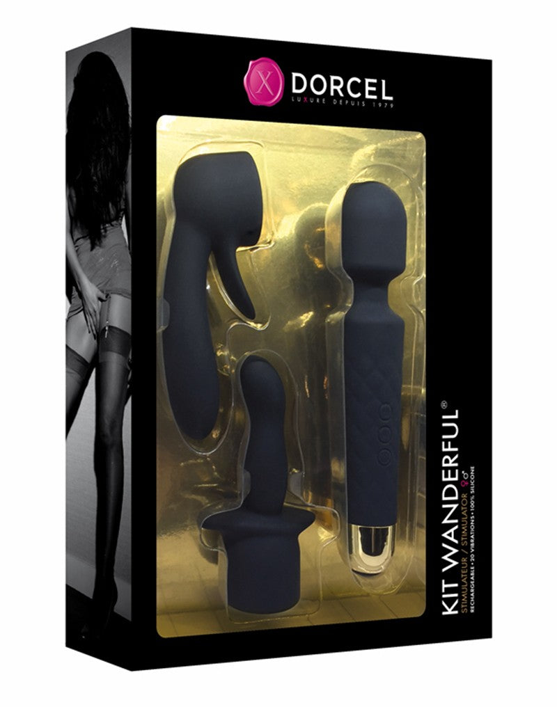 The EC günstig Kaufen-Dorcel - Kit Wanderful - 6071885. Dorcel - Kit Wanderful - 6071885 <![CDATA[Kit Wanderful® become your master magician… This clitoral stimulator will amaze you with its super power! The Wanderful® comes with 2 heads : the Rabbit, perfect for a clit