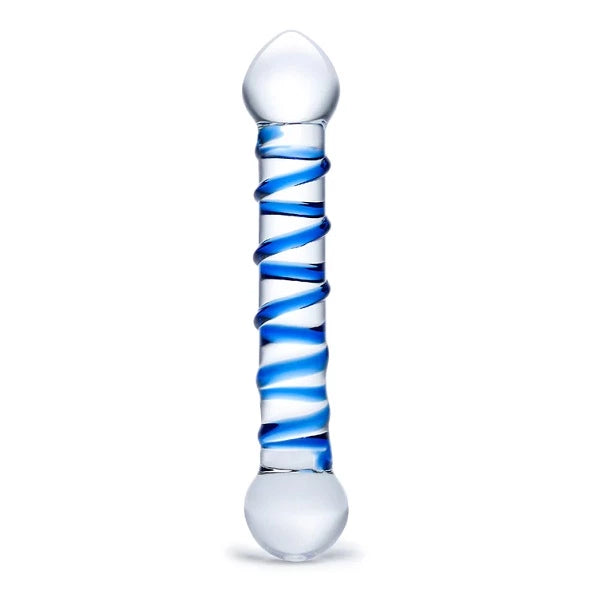 Ring PL günstig Kaufen-Glas - Spiral. Glas - Spiral <![CDATA[The glÃ¤s Spiral Dildo is a clear, exceptionally crafted adult pleasure product with raised, blue spirals to create a memorable experience amongst partners or during private relaxation. It is made of durable glass m