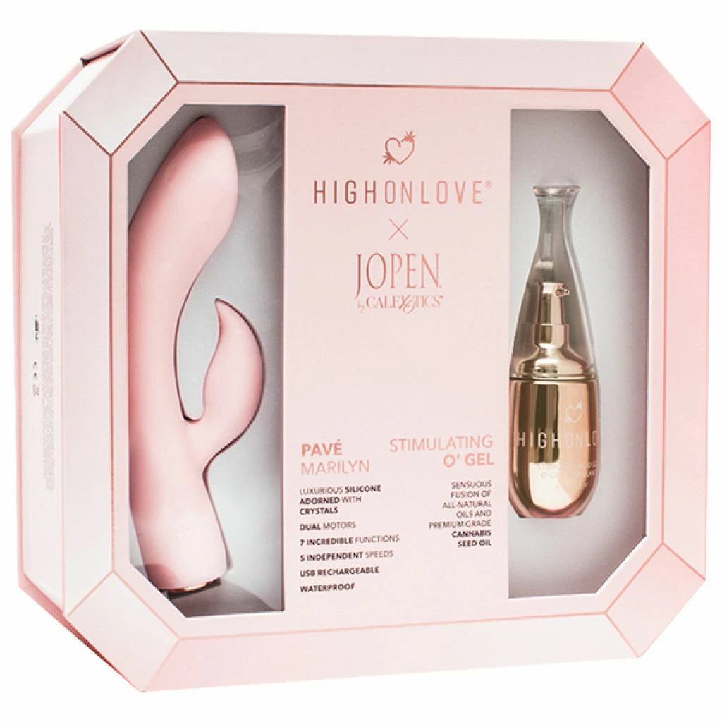 Stimulator günstig Kaufen-HighOnLove - Objects of Pleasure Gift Set. HighOnLove - Objects of Pleasure Gift Set <![CDATA[The Objects of Pleasure gift set includes our full size (30 ml) Stimulating O Gel and the Jopen Dual Stimulator, a luxurious crystal-adorned silicone vibrator fe