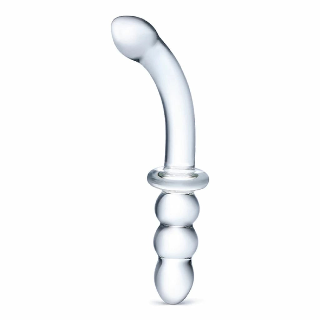 The End günstig Kaufen-Glas - Ribbed G-Spot. Glas - Ribbed G-Spot <![CDATA[This glass dildo delivers double the pleasure with two ends for two different sensations! One end of the 20.3 cm Ribbed G-spot Glass Dildo features a curved shaft and bulbous tip for direct G-spot stimul