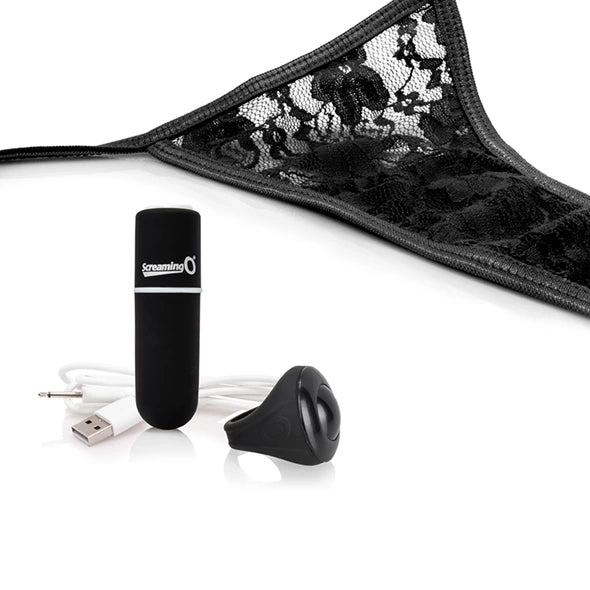 TC B günstig Kaufen-The Screaming O - Charged Remote Control Panty Vibe Black. The Screaming O - Charged Remote Control Panty Vibe Black <![CDATA[My Secret Screaming O Charged Panty is a remote-controlled 10-FUNction rechargeable bullet that slips discreetly into a matching 