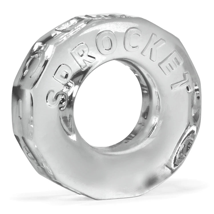 Rock in günstig Kaufen-Oxballs - Sprocket Cockring Clear. Oxballs - Sprocket Cockring Clear <![CDATA[SPROCKET cockring is made from all new material, it feels 'blubbery' squishy... but elastic enough to squeeze your junk and keep you super-hardâit will not dig into your fl