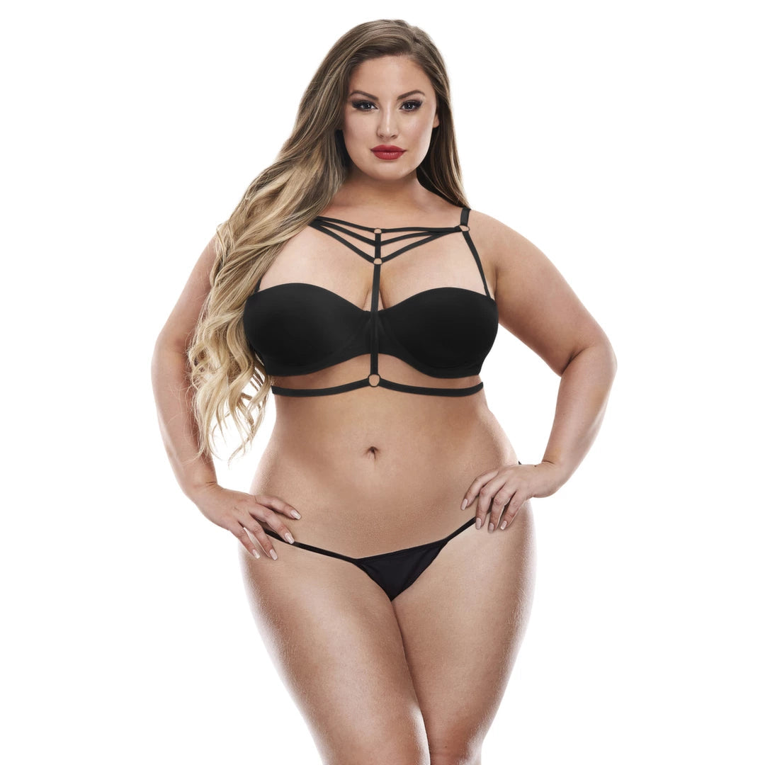 Queen is günstig Kaufen-Baci - Sexy Strappy Bra Harness Queen. Baci - Sexy Strappy Bra Harness Queen <![CDATA[BACI - SEXY STRAPPY BRA HARNESS. Slip into some sexy straps beneath your day to day, or bring them out to play! This one piece, ebony black body harness is ideal for bot