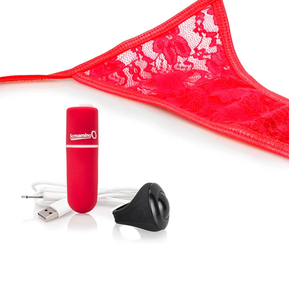 10 m günstig Kaufen-The Screaming O - Charged Remote Control Panty Vibe Red. The Screaming O - Charged Remote Control Panty Vibe Red <![CDATA[My Secret Screaming O Charged Panty is a remote-controlled 10-FUNction rechargeable bullet that slips discreetly into a matching pair