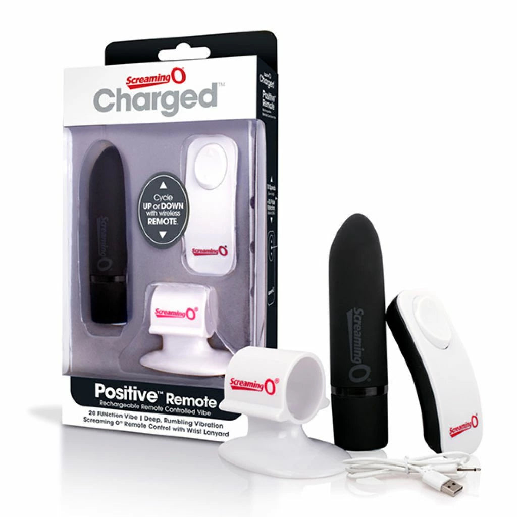 PRO BLACK günstig Kaufen-The Screaming O - Charged Positive Remote Control Black. The Screaming O - Charged Positive Remote Control Black <![CDATA[The Charged Positive Remote is a rechargeable, remote-controlled bullet vibrator featuring the powerful Positive motor, providing twe