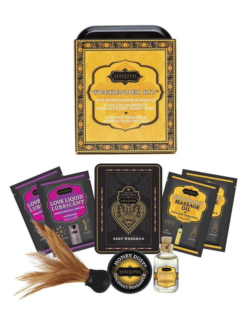 Man at günstig Kaufen-Kama Sutra - Weekender Kit - Coconut Pineapple. Kama Sutra - Weekender Kit - Coconut Pineapple <![CDATA[The all new Weekender Kit is here! Be ready for spontaneous romance with these petite sensual Kama Sutra luxuries. Perfect portions fit comfortably in 