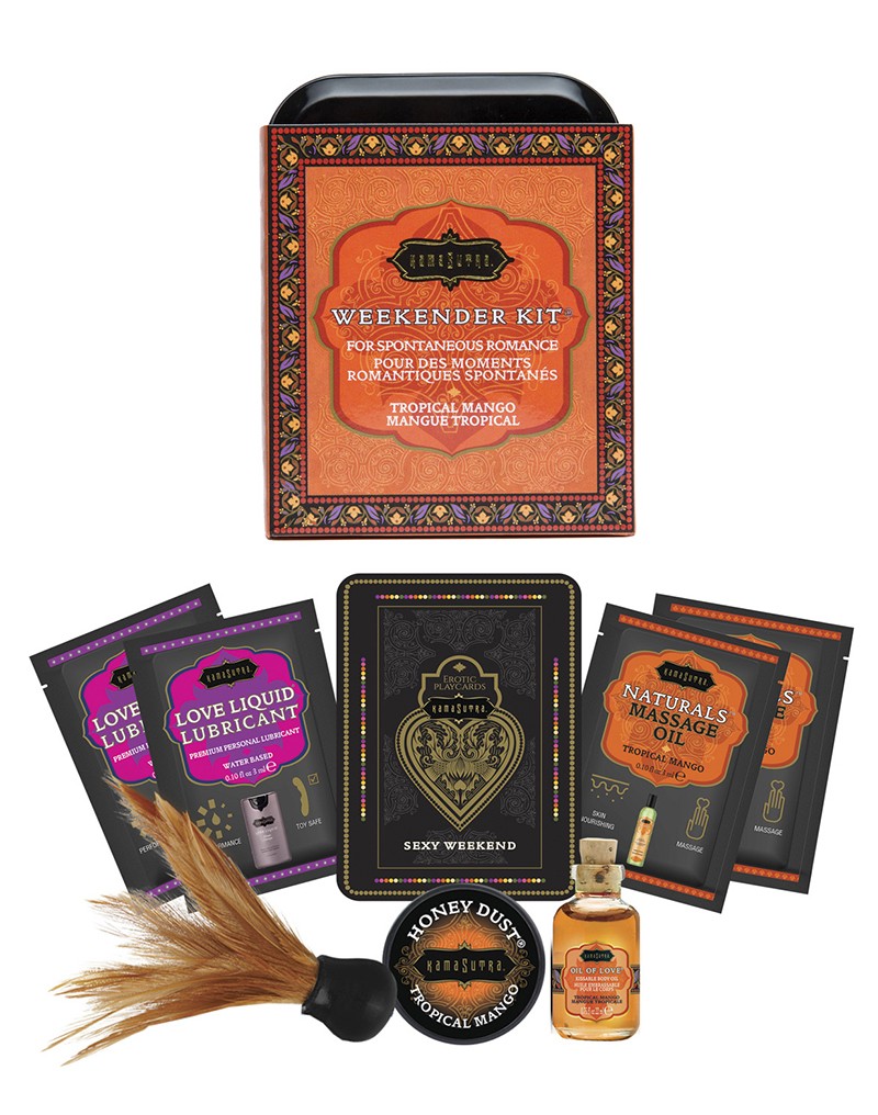Man at günstig Kaufen-Kama Sutra - Weekender Kit - Tropical Mango. Kama Sutra - Weekender Kit - Tropical Mango <![CDATA[The all new Weekender Kit is here! Be ready for spontaneous romance with these petite sensual Kama Sutra luxuries. Perfect portions fit comfortably in a pock