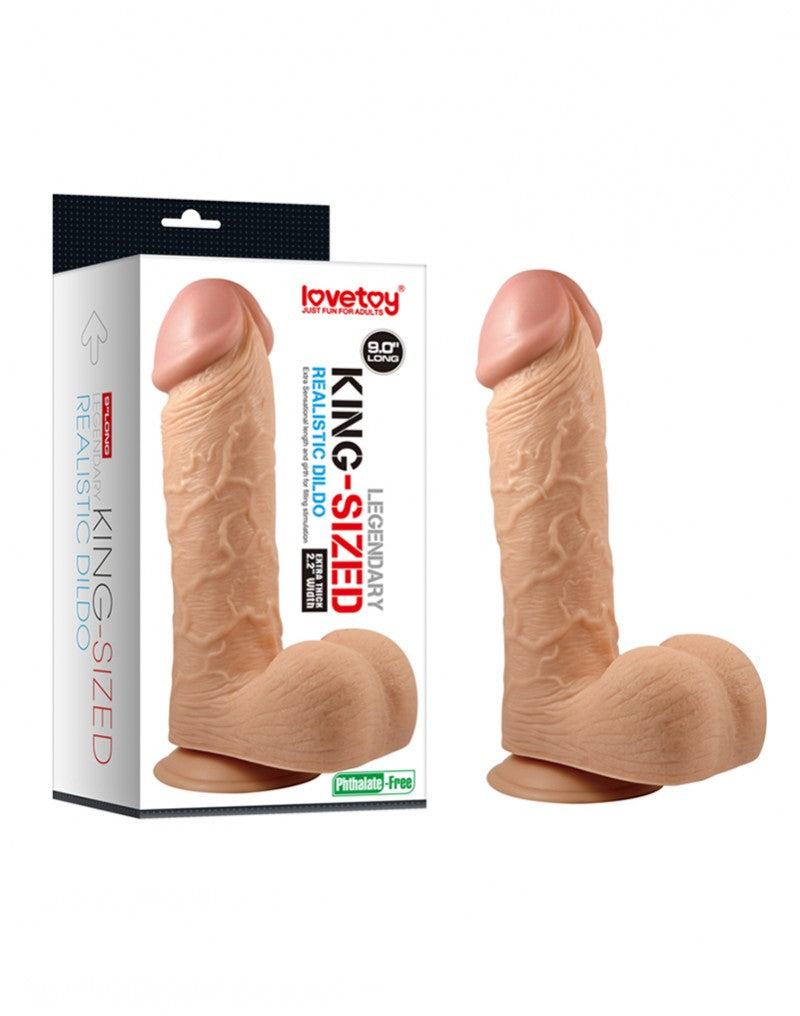 Love and  günstig Kaufen-King-Sized Legendary Realistic Dildo 9". King-Sized Legendary Realistic Dildo 9" <![CDATA[Explore every inch of legendary king sized realistic dildo from LoveToy. Satisfy yourself with every vein, curve and bulge of this giant replica that looks a