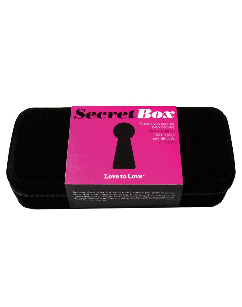 GEHEIMNIS IN günstig Kaufen-Love to Love - Secret box. Love to Love - Secret box <![CDATA[Halten Sie Ihre Geheimnisse, wo niemand sie finden kann!. Sehr praktisch, um Ihr Spielzeug diskret und unsichtbar speichern sie überall tragen. Das Geheimnis Box ist aus schwarzem Samt geferti